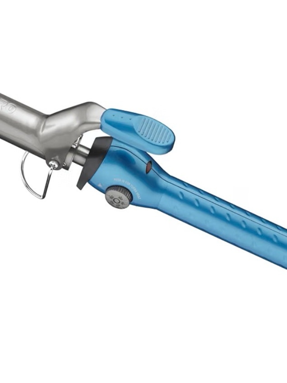 BaByliss Blue and Silver Ceramic Curling Iron with Cool Tip
